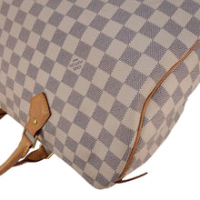 Load image into Gallery viewer, LOUIS VUITTON Speedy 35 Damier Azur Satchel Bag White
