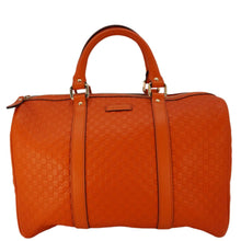 Load image into Gallery viewer, GUCCI GG Microguccissima Boston Travel Bag Orange 449646
