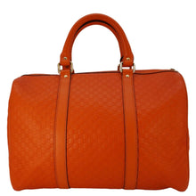 Load image into Gallery viewer, GUCCI GG Microguccissima Boston Travel Bag Orange 449646
