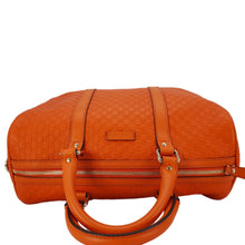 Load image into Gallery viewer, GUCCI GG Microguccissima Boston Travel Bag Orange 449646
