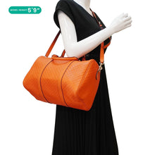 Load image into Gallery viewer, GUCCI GG Microguccissima Boston Travel Bag Orange 449646
