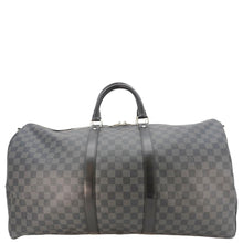 Load image into Gallery viewer, LOUIS VUITTON Keepall 55 Bandouliere Damier Graphite Travel Bag Black
