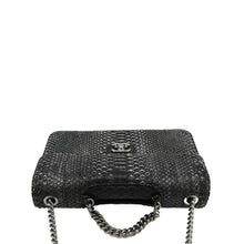 Load image into Gallery viewer, CHANEL Perfect Edge Large Flap Snakeskin Shoulder Bag Black
