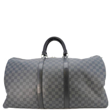 Load image into Gallery viewer, LOUIS VUITTON Keepall 55 Bandouliere Damier Graphite Travel Bag Black
