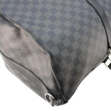 Load image into Gallery viewer, LOUIS VUITTON Keepall 55 Bandouliere Damier Graphite Travel Bag Black
