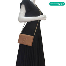 Load image into Gallery viewer, GUCCI Soho Leather Wallet On Chain Crossbody Bag Brown 598211
