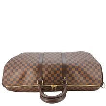 Load image into Gallery viewer, LOUIS VUITTON Keepall Bandouliere 55 Damier Ebene Travel Bag Brown
