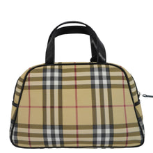 Load image into Gallery viewer, BURBERRY House Check Canvas Top Handle Bag Beige
