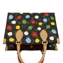 Load image into Gallery viewer, LOUIS VUITTON Onthego PM Yayoi Kusama Dots Monogram Canvas Shoulder Bag Multicolor
