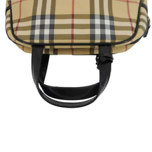 Load image into Gallery viewer, BURBERRY House Check Canvas Top Handle Bag Beige
