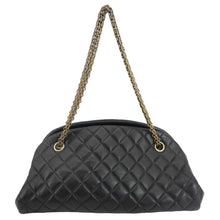 Load image into Gallery viewer, CHANEL Just Mademoiselle Bowling Small Quilted Leather Shoulder Bag Black
