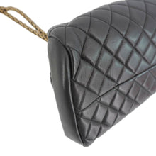 Load image into Gallery viewer, CHANEL Just Mademoiselle Bowling Small Quilted Leather Shoulder Bag Black
