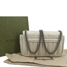 Load image into Gallery viewer, GUCCI GG Marmont Super Mini Matelasse Leather Shoulder Bag White 476433
