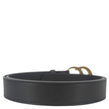 Load image into Gallery viewer, GUCCI GG Buckle Marmont Thin Leather Belt Size 90.36 Black 414516
