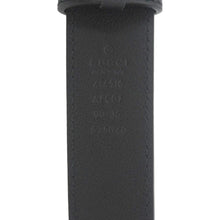 Load image into Gallery viewer, GUCCI GG Buckle Marmont Thin Leather Belt Size 90.36 Black 414516
