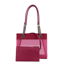 Load image into Gallery viewer, BALENCIAGA Duty Free Mesh Tote Bag Fuchsia
