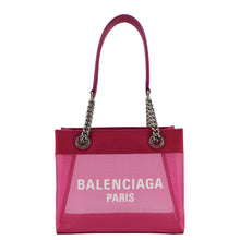 Load image into Gallery viewer, BALENCIAGA Duty Free Mesh Tote Bag Fuchsia
