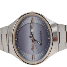 Load image into Gallery viewer, Mido Commander 1970 Day Date Men&#39;s Stainless Steel Watch Blue Grey Dial 41MM
