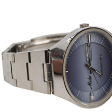 Load image into Gallery viewer, Mido Commander 1970 Day Date Men&#39;s Stainless Steel Watch Blue Grey Dial 41MM
