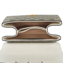 Load image into Gallery viewer, GUCCI Horsebit 1955 Small GG Supreme Canvas Top Handle Shoulder Bag Beige 703848
