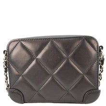 Load image into Gallery viewer, CHANEL CC Quilted Leather Camera Crossbody Bag Black
