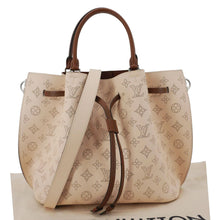 Load image into Gallery viewer, LOUIS VUITTON Girolata Monogram Mahina Leather Shoulder Bag Peach

