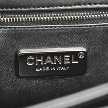 Load image into Gallery viewer, CHANEL Perfect Edge Large Flap Snakeskin Shoulder Bag Black
