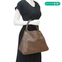 Load image into Gallery viewer, LOUIS VUITTON Artsy MM Monogram Empreinte Leather Hobo Bag Brown
