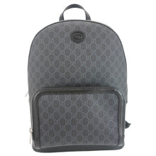 Load image into Gallery viewer, GUCCI Interlocking G Medium Supreme Canvas Backpack Black 704017

