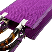 Load image into Gallery viewer, FENDI Sunshine Mini Plexiglass Vitello Ceylon Shopper Tote Purple
