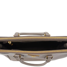 Load image into Gallery viewer, PRADA Double Zip Medium Lux Saffiano Leather Tote Argilla
