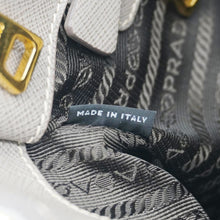 Load image into Gallery viewer, PRADA Double Zip Medium Lux Saffiano Leather Tote Argilla
