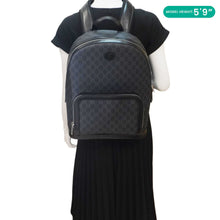 Load image into Gallery viewer, GUCCI Interlocking G Medium Supreme Canvas Backpack Black 704017
