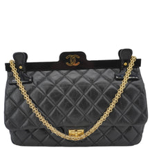Load image into Gallery viewer, CHANEL 2.55 Reissue Hanger Flap Quilted Leather Crossbody Bag Black
