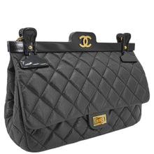 Load image into Gallery viewer, CHANEL 2.55 Reissue Hanger Flap Quilted Leather Crossbody Bag Black
