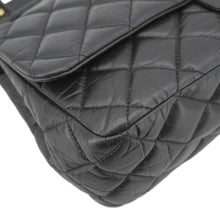 Load image into Gallery viewer, CHANEL 2.55 Reissue Hanger Flap Quilted Leather Crossbody Bag Black

