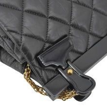 Load image into Gallery viewer, CHANEL 2.55 Reissue Hanger Flap Quilted Leather Crossbody Bag Black
