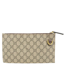 Load image into Gallery viewer, GUCCI GG Supreme Canvas Wristlet Beige 539335
