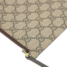 Load image into Gallery viewer, GUCCI GG Supreme Canvas Wristlet Beige 539335
