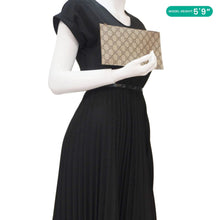 Load image into Gallery viewer, GUCCI GG Supreme Canvas Wristlet Beige 539335
