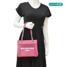 Load image into Gallery viewer, BALENCIAGA Duty Free Mesh Tote Bag Fuchsia
