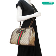 Load image into Gallery viewer, GUCCI Ophidia Medium GG Supreme Tote Shoulder Bag Beige 524537
