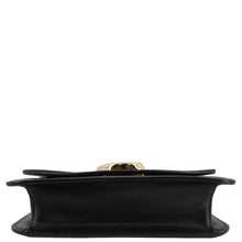 Load image into Gallery viewer, Chloe C Chain Black Suede Clutch Crossbody Bag  – Bottom View
