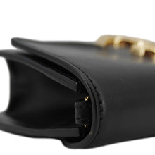 Load image into Gallery viewer, Chloe C Chain Black Suede Clutch Crossbody Bag  – Side View
