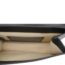 Load image into Gallery viewer, Chloe C Chain Black Suede Clutch Crossbody Bag  – Inside Pocket
