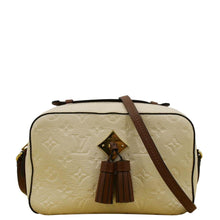 Load image into Gallery viewer, LOUIS VUITTON Saintonge Monogram Empreinte Leather Crossbody Bag Creme
