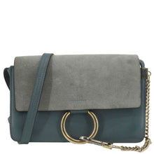 Load image into Gallery viewer, CHLOE Faye Small Suede Shoulder Bag Gray
