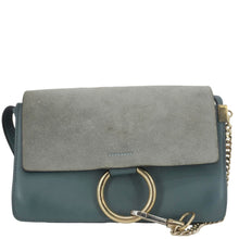 Load image into Gallery viewer, CHLOE Faye Small Suede Shoulder Bag Gray

