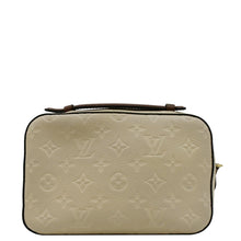 Load image into Gallery viewer, LOUIS VUITTON Saintonge Monogram Empreinte Leather Crossbody Bag Creme
