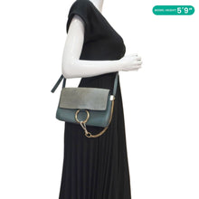 Load image into Gallery viewer, CHLOE Faye Small Suede Shoulder Bag Gray
